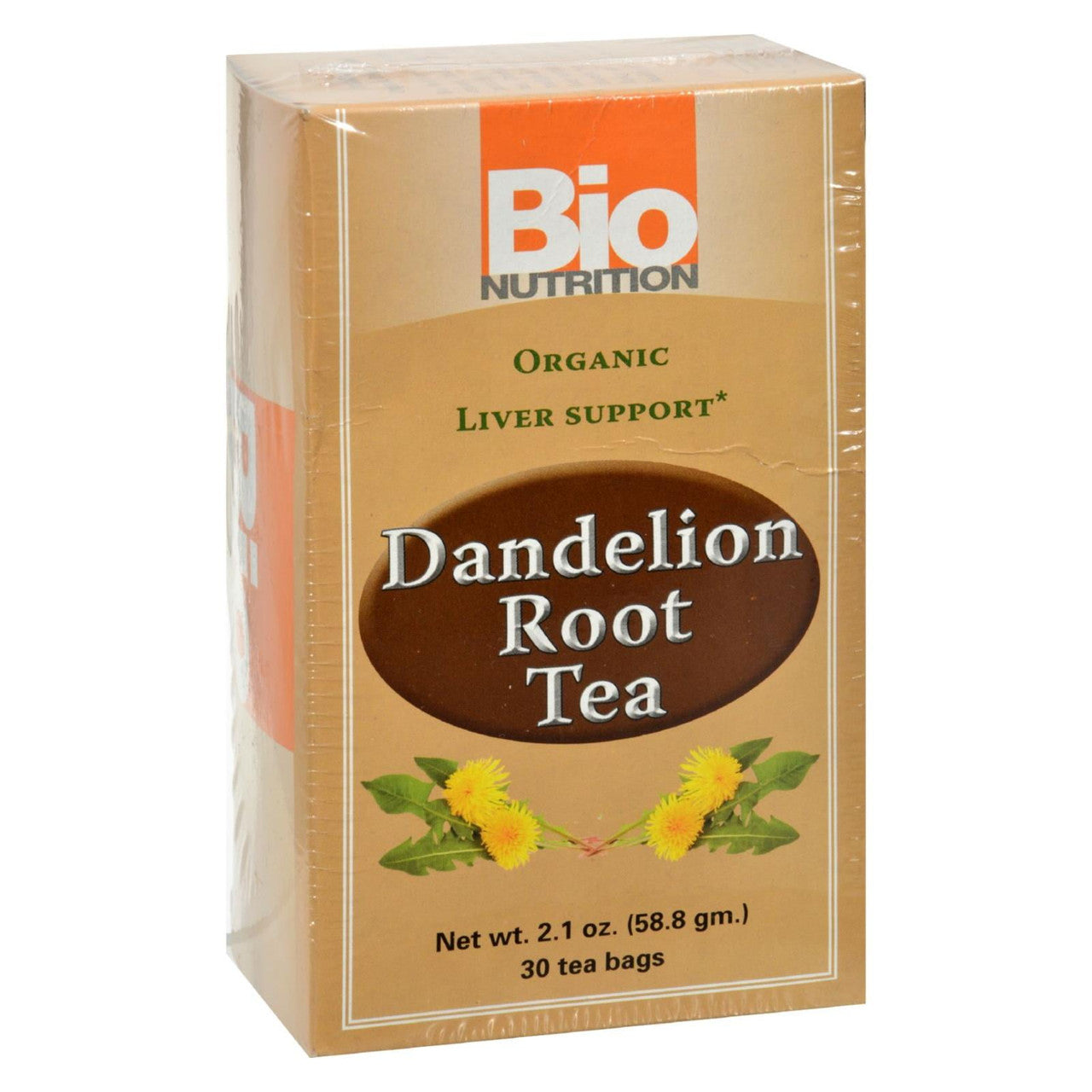 Bio Nutrition Organic Dandelion Root Tea - 30 Tea Bags